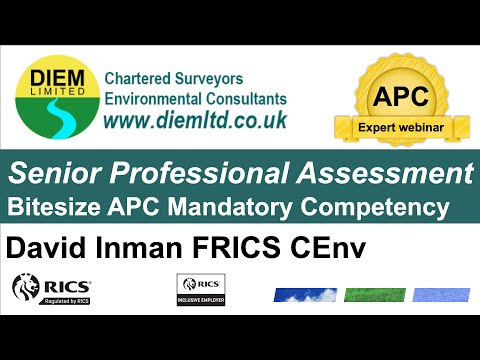 Senior Professional Assessment APC Mandatory Competency APC Expert Webinar