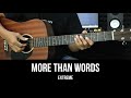 More Than Words - Extreme | EASY Guitar Tutorial with Chords / Lyrics - Guitar Lessons