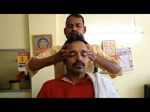 head massage with neck cracking (intense)
