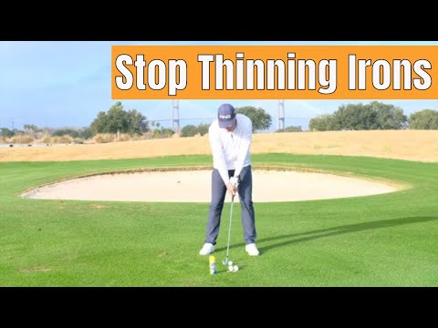 Part of a video titled How to Stop THINNING Your Irons! (Simple Drill) - YouTube