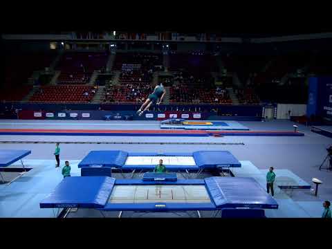 SWADLING Shaun (AUS) M - 2022 Trampoline Worlds, Sofia (BUL) - Q Trampoline Exercise 2