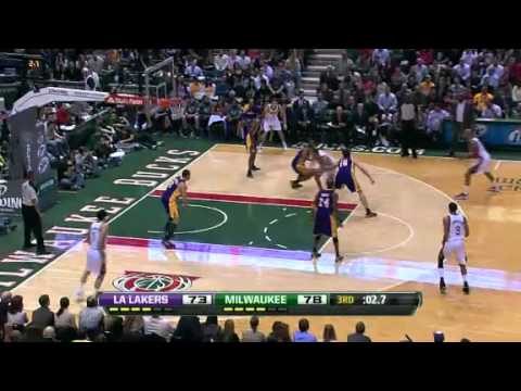 NBA  LA Lakers Vs Milwaukee Bucks Highlights Jan 28, 2012 Game Recap