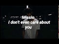 MISSIO I Don T Even Care About You Lyrics