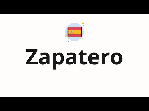 How to pronounce Zapatero