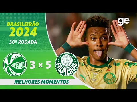 Gols e lances de Juventude-RS x Palmeiras