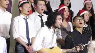 NU Choir sings "So this is Christmas"