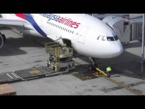 Malaysian Airlines Loading Cargo Perth