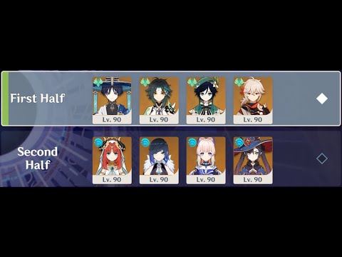 3.2/3.3 Spiral Abyss, 5★ Anemo Male & Hydro Female Teams - (Floor 12, 9★)