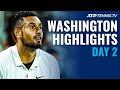 Kyrgios Faces McDonald; Auger Aliassime Gets Underway against Seppi | Washington Highlights Day 2