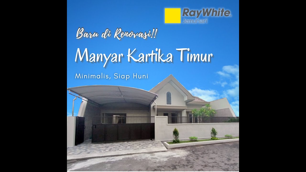 Rumah di Manyar Kartika Timur, sudah Full Renov, SIAP HUNI !!