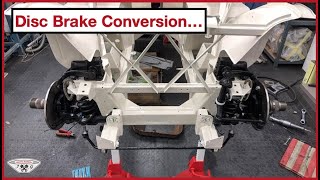 Disc Brake Conversion and Front Suspension in Detail on our Austin Healey 100/4