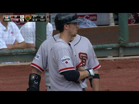 SF@CIN: Duffy grounds an RBI single up the middle