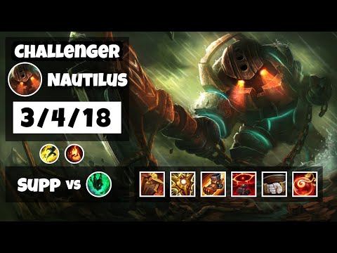 Nautilus Support 11.17 Challenger Gameplay Replay - S11 (3/4/18) - BR