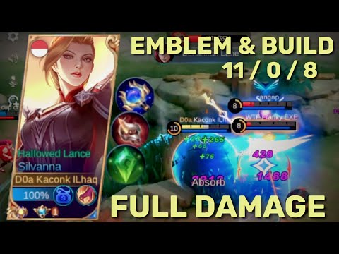 Silvanna Emblem And Build Full Damage - Silvanna Best Build 2022 Build Silvanna Tersakit - MLBB