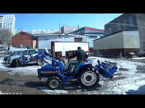 Japanese tractor ISEKI TU180F with loader, японский трактор с погрузчиком