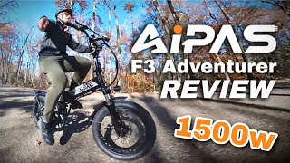 Aipas F3 Adventurer 1500w Folding eBike Review: Best Bang for your Buck! #ebike