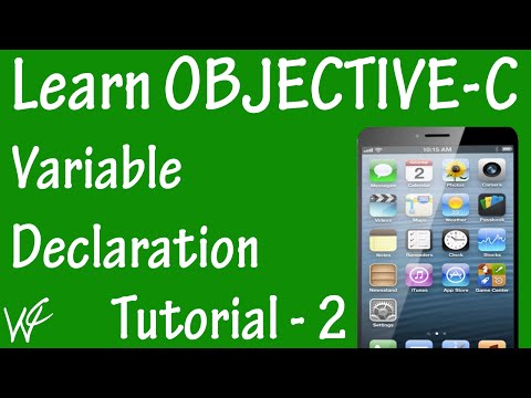 Free Objective C Programming Tutorial for Beginners 2 - Variable Declaration in Objective C