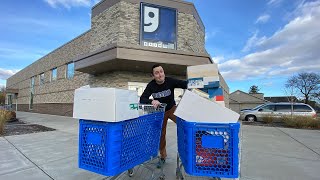 Filling Carts at my FAVORITE GOODWILL