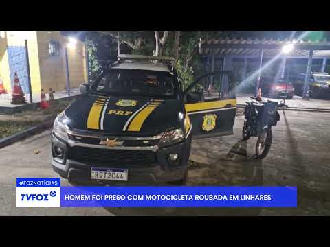 Homem foi preso com motocicleta roubada em Linhares