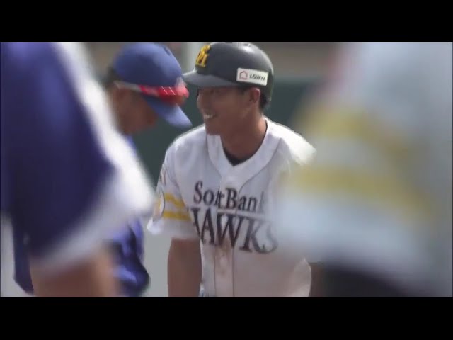 【ファーム】ホークス・釜元が今日2盗塁に成功!! 2017/4/18 H-D（ファーム）