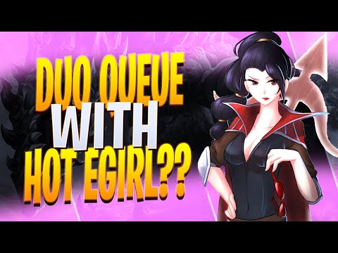 HOT EGIRL DUO QUEUE???? VAYNE GOD CARRY HIS EGIRL -  League of Legends Season 10