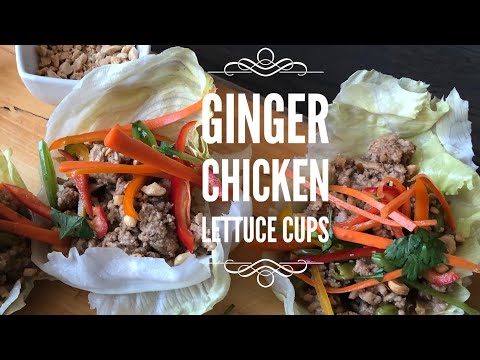 Ginger Chicken Lettuce Cups ~ Easy One Pot Recipe ~ Cheoff Geoff