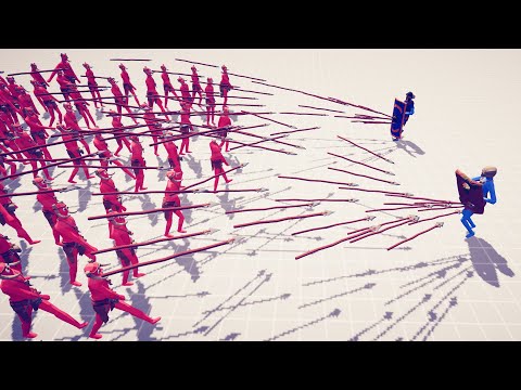 Protector vs Shield Bearer Who can stand against the Spear Tower / Totally Accurate Battle Simulator