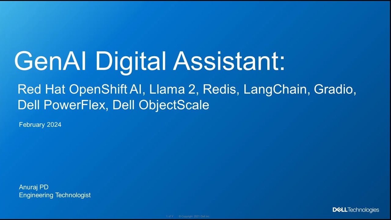 Building a GenAI Digital Assistant with RedHat OpenShift AI & Dell ObjectScale & PowerFlex
