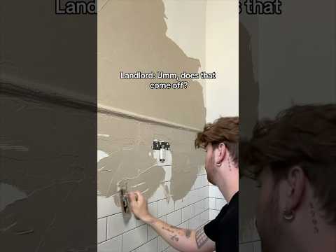Plastering over Bathroom Tile 😱 *Insane Results*