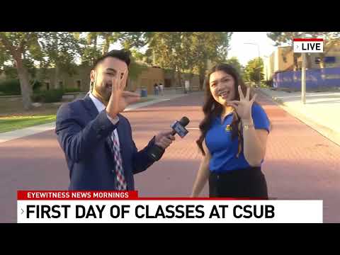 Interview With ASI President, Law Firm File Clerk: CSU Bakersfield Students Return For First Day Of Instruction Screenshot