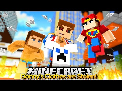 Minecraft Adventure - LITTLE DONNY'S CLOTHES ARE STOLEN!!