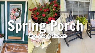Affordable Spring Porch Makeover | Spring Cleaning and Decorating