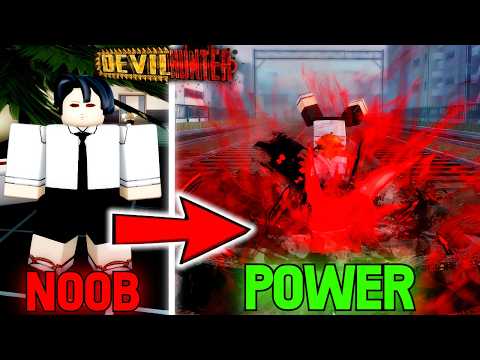 Going From NOOB To BLOOD FIEND Power In Devil Hunter...(Roblox)