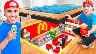 CONSTRUYO UN MC DONALDS SECRETO EN CASA !! thumbnail