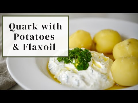 Quark with Potatoes and Flax Oil