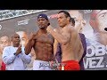 CHAVEZ JR MISSES WEIGHT BY 4LBS! FULL WEIGH IN - JACOBS VS CHAVEZ JR