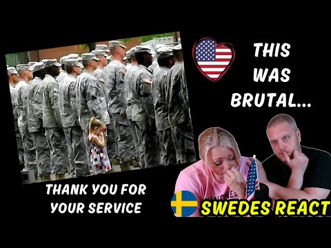 Swedes reacts to Memorial Day (Amazing Grace Bagpipes)