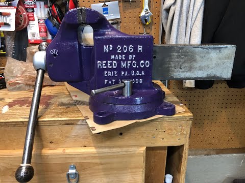 Reed 206 R Vise Restoration (Huge 153 lb. vintage vise)