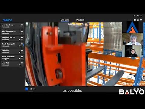 BALYO VNA ensures safe pick/drop of pallets in racks