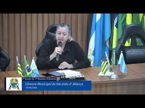 5º SESSÃO DA 5º REUNIÃO ORDINÁRIA