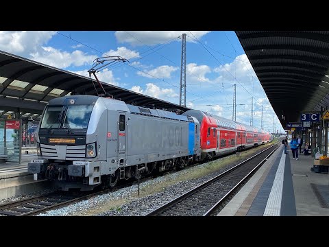 Mit 150 km/h über die SFS VDE 8 schleichen mit dem Vectron-Dosto RE 19 von Coburg nach Bamberg