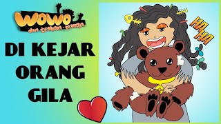 Download lagu DIKEJAR ORANG GILA SAMPAI NAIK KE POHON - KARTUN LUCU INDONESIA mp3