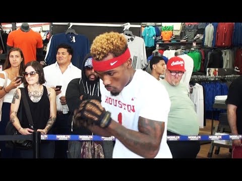 Jermall Charlo at NEW YORK WORKOUT vs Jorge Sebastian Heiland