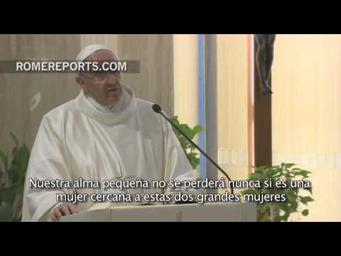 Francisco: “Dos grandes mujeres acompañan a cada cristiano, María y la Iglesia”