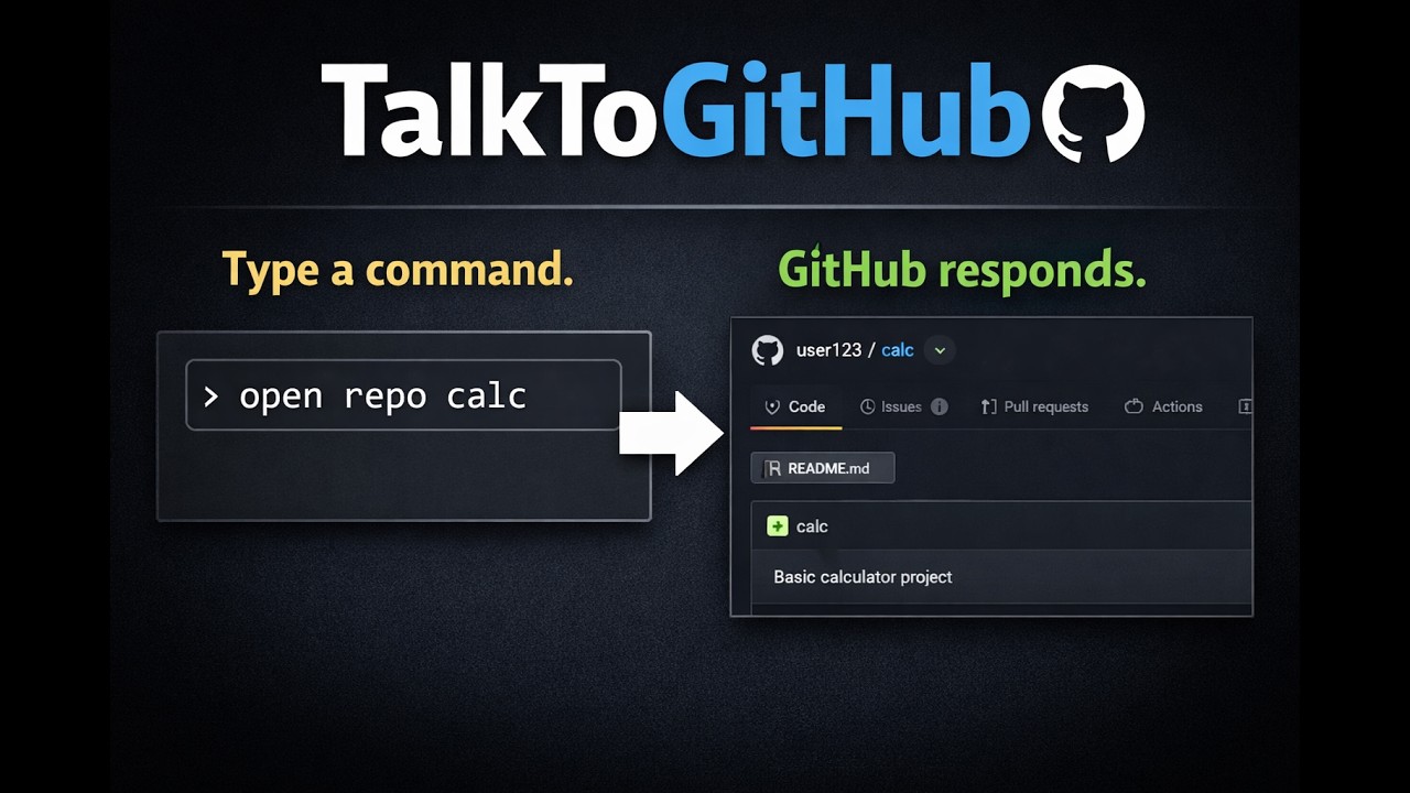 TalkToGithub — Command Driven Generative UI using Tambo