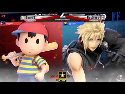 US Army $5000 Pot Losers Semis - Sparg0 (Cloud) Vs. Bestness (Ness) Smash Ultimate - SSBU