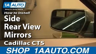 How To Install Replace Broken Side Rear View Mirror Cadillac CTS 03-07 1AAuto.com