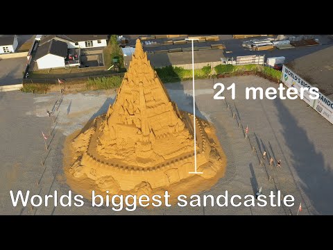 Worlds biggest sandcastle - DaneWithADrone