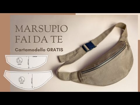Come cucire Marsupio . Cartamodello GRATIS