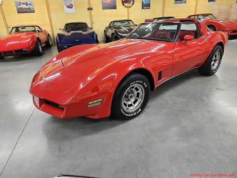 1980 Red Corvette 4spd T Top Video